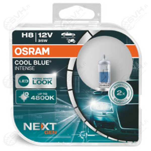 OS64212CBN DUO Osram 12V 55W H8 Cool Blue Intense NextGen kuva