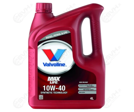 21 872296 VALVOLINE MAXLIFE 10W 40 MOOTTORIOLJY 4L kuva