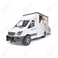 Bruder 02533 MB Sprinter hevoskuljetusauto ja hevonen