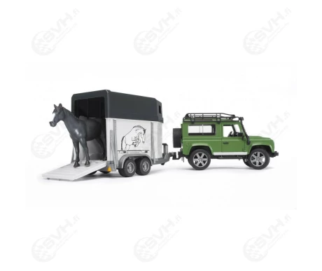 Bruder 02592 Land Rover Defender maasturi hevostraileri ja hevonen1 kuva