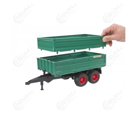 Bruder 02010 Welger kippiperavaunu korkeilla laidoilla ja telilla1 kuva