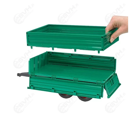 Bruder 02010 Welger kippiperavaunu korkeilla laidoilla ja telilla2 kuva