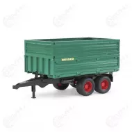 Bruder 02010 Welger kippiperavaunu korkeilla laidoilla ja telilla