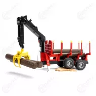 Bruder 02252 metsavaunu nosturilla ja neljalla tukilla