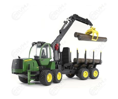 Bruder 02133 John Deere 1210E kuormatraktori kuormaajalla ja neljalla tukilla2 kuva