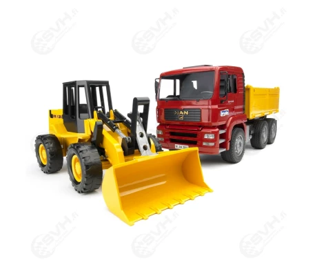 Bruder 02752 MAN TGA kuorma auto ja Fiat FR130 pyorakuormaaja kuva