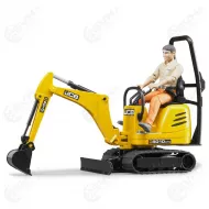 Bruder 62002 JCB 8010 CTS minikaivuri ja hahmo