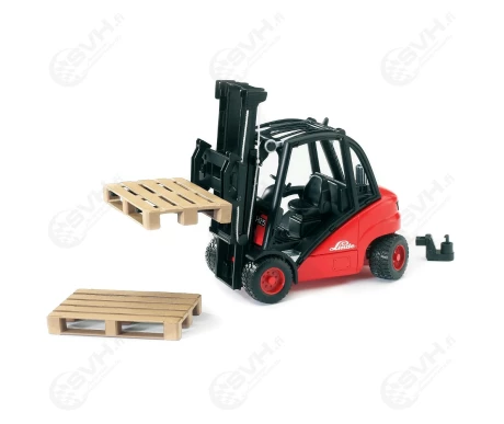 Bruder 02511 Linde H30D trukki ja kaksi lavaa kuva