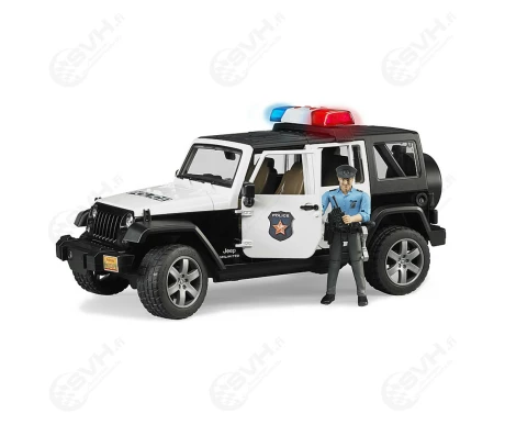 Bruder 02526 Jeep Wrangler poliisiauto ja hahmo kuva