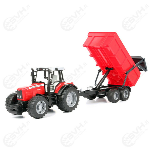 Bruder 02045 Massey Ferguson 7480 traktori kippiperakarrylla2 kuva