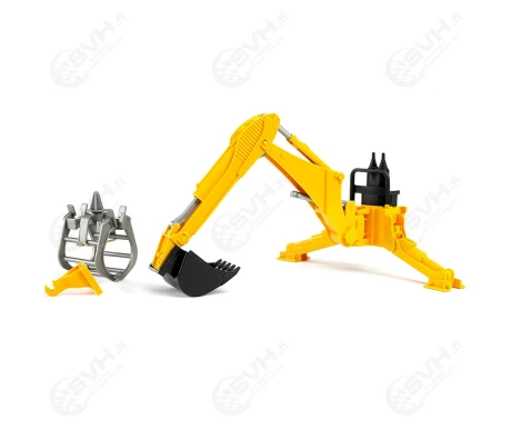 Bruder 02338 takakaivin kauhalla ja tukkinostimella1 kuva