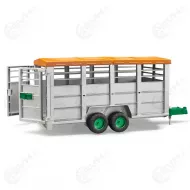 Bruder 02227 elainkuljetusvaunu ja lehma2