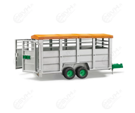 Bruder 02227 elainkuljetusvaunu ja lehma2 kuva