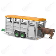 Bruder 02227 elainkuljetusvaunu ja lehma3