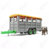 Bruder 02227 elainkuljetusvaunu ja lehma4