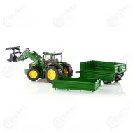 Bruder 03055 John Deere 7930 traktori etukuormaajalla ja perakarrylla1