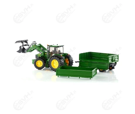 Bruder 03055 John Deere 7930 traktori etukuormaajalla ja perakarrylla1 kuva