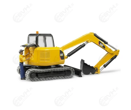 Bruder 02466 Caterpillar minikaivuri ja hahmo1 kuva