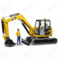 Bruder 02466 Caterpillar minikaivuri ja hahmo3