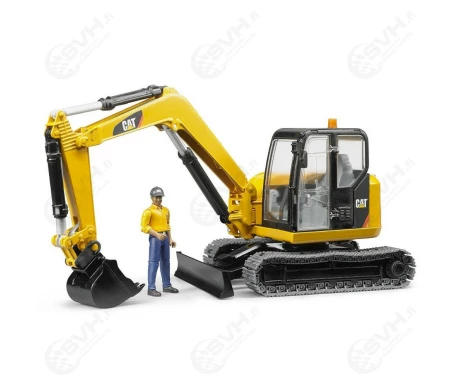 Bruder 02466 Caterpillar minikaivuri ja hahmo kuva