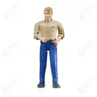 Bruder 60006 mieshahmo vaalea iho siniset housut