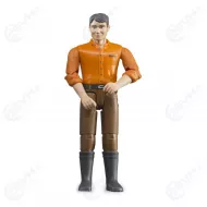 Bruder 60007 mieshahmo vaalea iho ruskeat housut