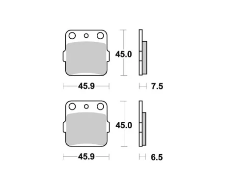 *  Sbs Jarrupalat Racing Sintered kuva