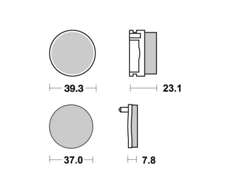 *  Sbs Jarrupalat Racing Sintered kuva