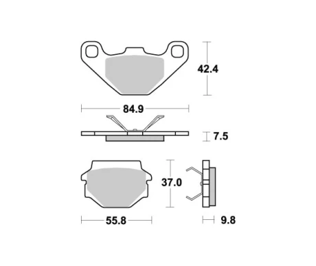 *  Sbs Jarrupalat Racing Sintered kuva