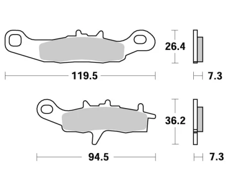*  Sbs Jarrupalat Racing Sintered kuva