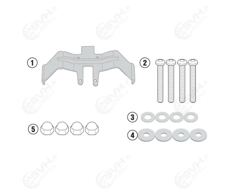 322 3110KIT Givi adapterisarja 3110KIT TST3110 sivutelineille kuva