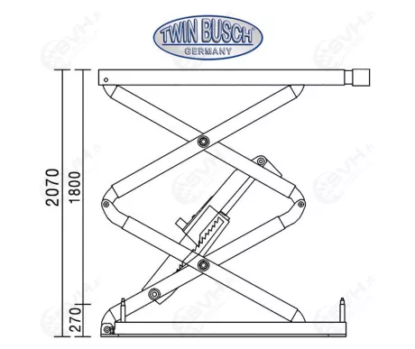 TWS3 18U twin busch upotettava saksinostin5 kuva