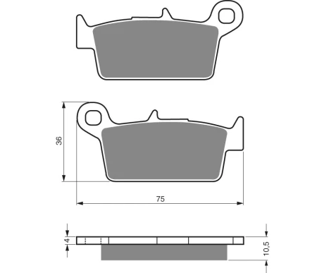 *GOLDFREN Jarrupalat 003 Ceramic Carbon kuva