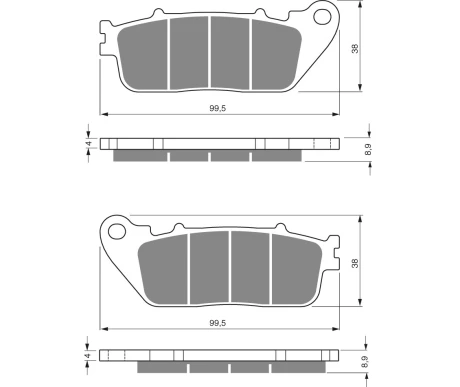 *GOLDFREN Jarrupalat 277 Ceramic Carbon kuva