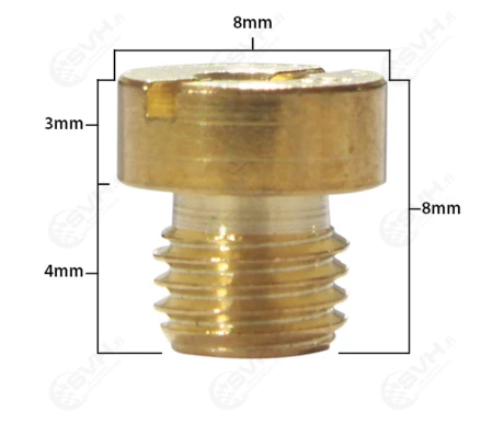 Tec-X Pääsuutin, # 102 , Pyöreä, 6mm, Yhteensopiva: Dellorto kuva