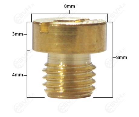 Tec-X Pääsuutin, # 104 , Pyöreä, 6mm, Yhteensopiva: Dellorto kuva