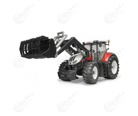 Bruder 03181 Steyr 6300 Terrus CVT traktori etukuormaajalla kuva