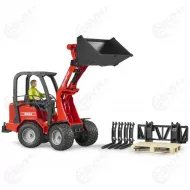 Bruder 02191 Schaffer pienkuormaaja hahmo ja tarvikkeet1