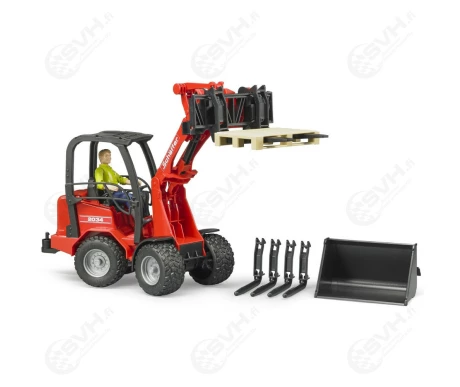 Bruder 02191 Schaffer pienkuormaaja hahmo ja tarvikkeet kuva