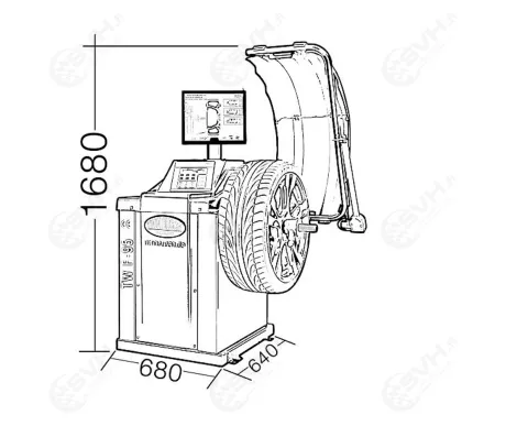 TWF 95 twin busch tasapainotuskone4 kuva