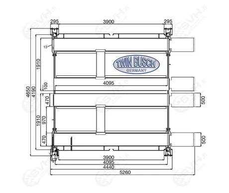 TW436PD2 twin busch 4 pilarinostin8 kuva