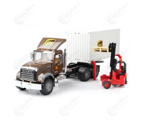 Bruder 02828 UPS Mack jakelurekka trukki ja tarvikkeet2 kuva