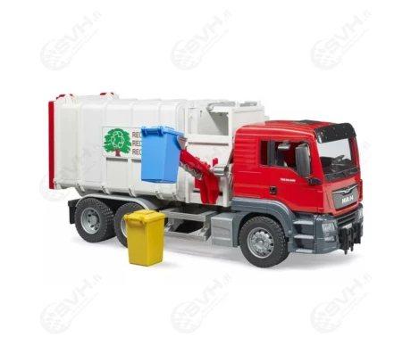 Bruder 03761 MAN TGS roska auto ja kaksi roska astiaa2 kuva