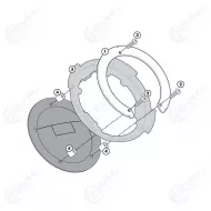 322 BF34 Givi Tanklock kiinnike BF34 Benelli Leoncino 500 vain XS319 ja EA123 1