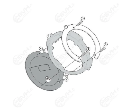 322 BF34 Givi Tanklock kiinnike BF34 Benelli Leoncino 500 vain XS319 ja EA123 1 kuva