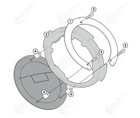 322 BF32 Givi Tanklock kiinnike BF32 Kawasaki Z 1000 14 18 0 kuva