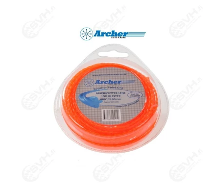 trimmerin siima 24mm 15m archer twin stop kierretty kuva