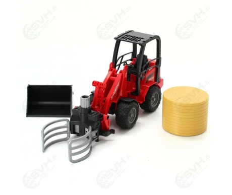 Bruder 02192 Schaffer pienkuormaaja 2630 ja paalipihdit1 kuva