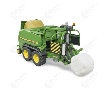 Bruder 02032 John Deere C441R pyoropaalaaja kaarimella ja kahdella paalilla1 kuva