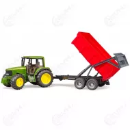 Bruder John Deere 6920 traktori punaisella kippiperakarrylla 020571